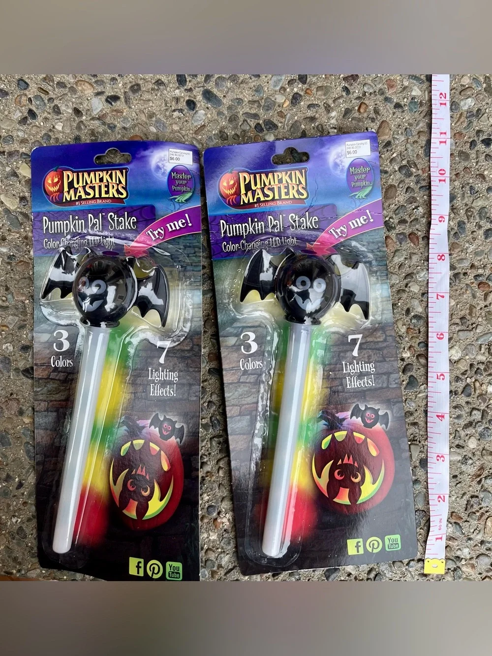 10 Piece Glow Sticks Set- Multicolored for Halloween, Carnival, Parties NIB